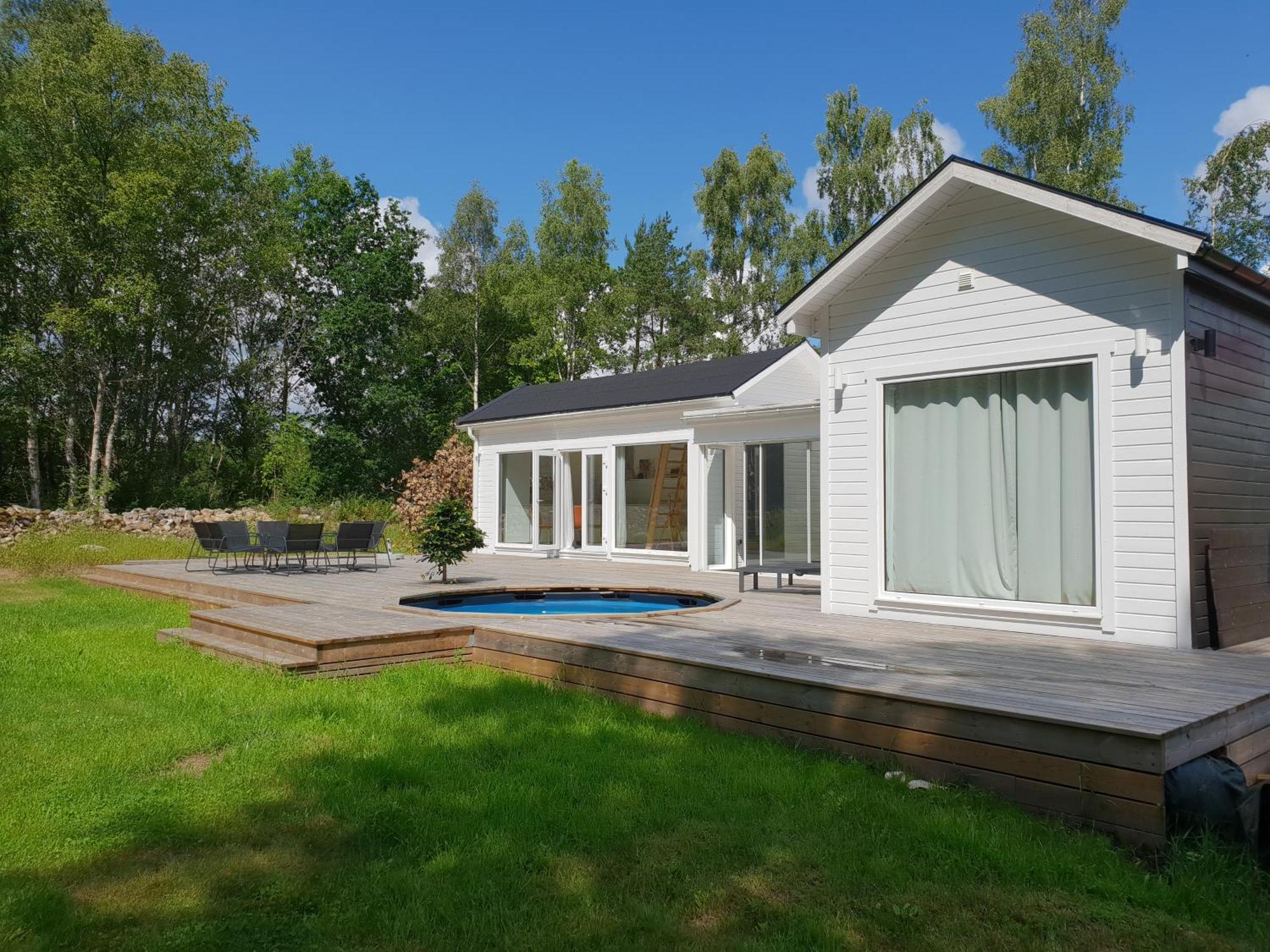 Cabin In The Forest With Spa Bath Västra Torup Zewnętrze zdjęcie